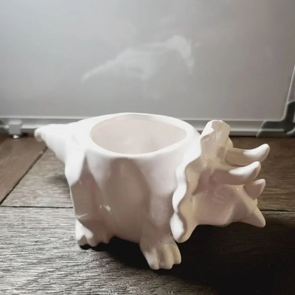 Dinosaur Triceratops Ceramic Succulent Planter Desk Boho Decorative Decor